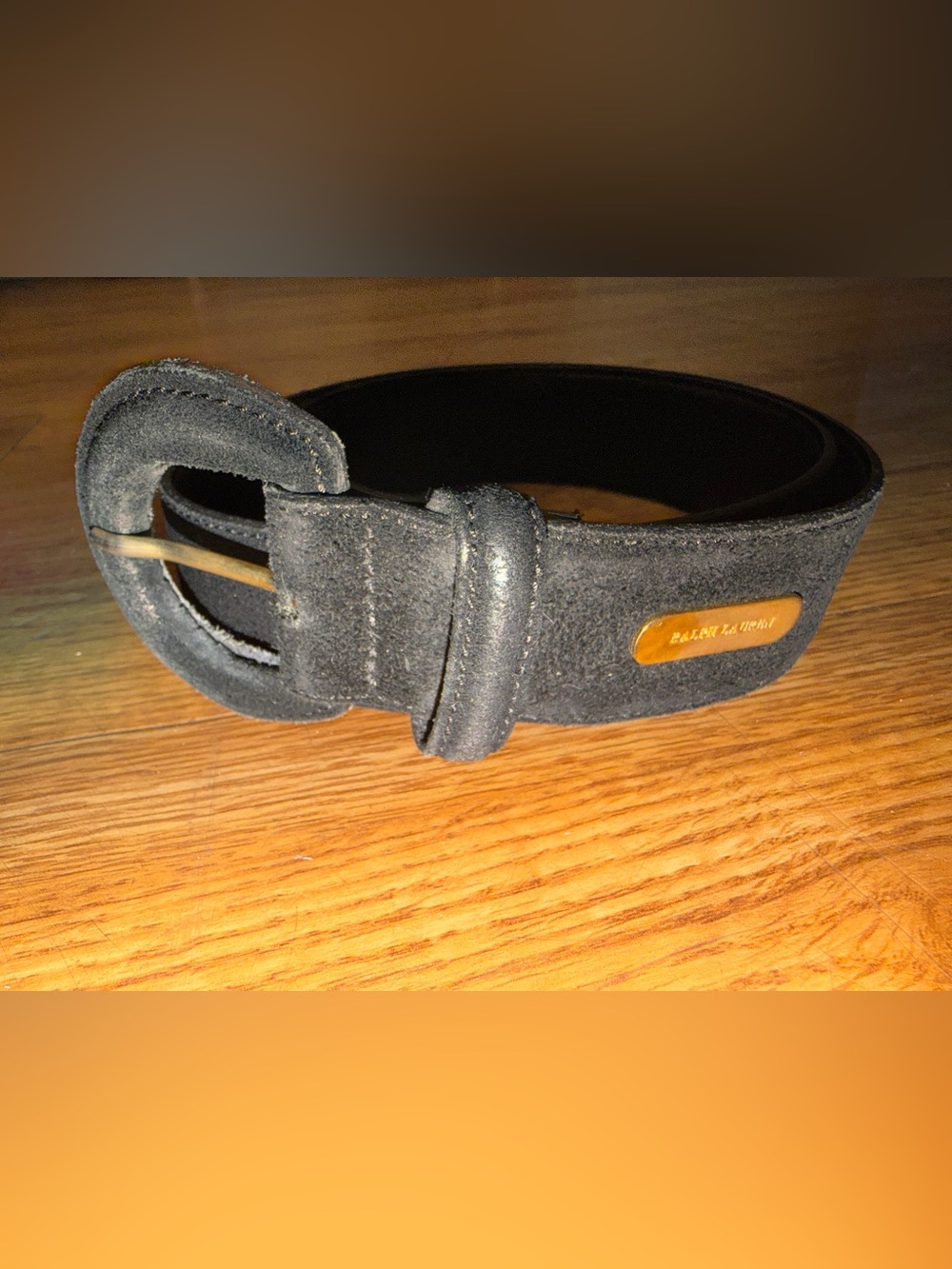 Ralph Lauren Black Leather Men's Belt